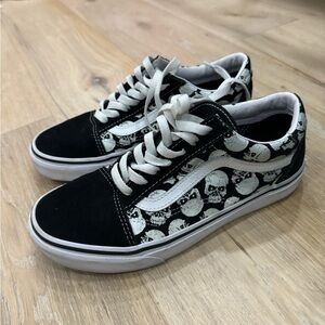 Vans Old Skool TM Glow Skulls Mens 6 Women’s 7.5 Shoes Rare